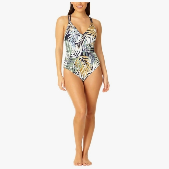 Hurley Other - NWT Hurley women’s one piece palm print swimsuit